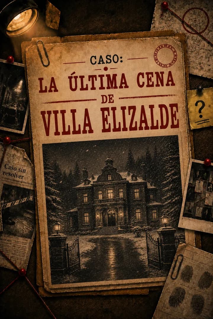 Cartel del caso: La última cena de Villa Elizalde